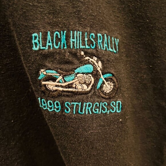 Vintage 1999 Bike Week Sturgis SD The last Great Ride Of The Century Long Sleeve - Picture 4 of 16